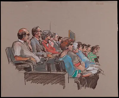 Courtroom scene