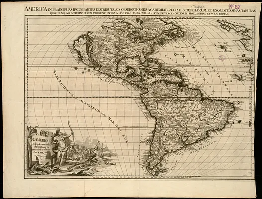 America in praecipuas ipsius partes distributa ad observationes Academiae regiae scientiarum