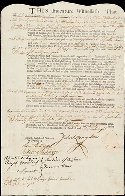 James Gardener indentured to apprentice with John Langdon of Pownalborough, 14 July 1788