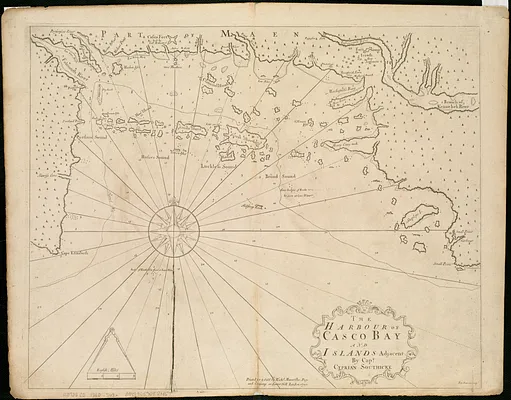 The harbour of Casco Bay and islands adjacent