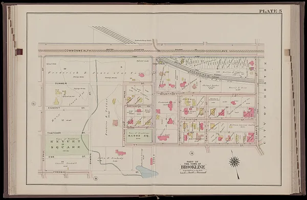 Atlas of the town of Brookline, Norfolk County, Massachusetts