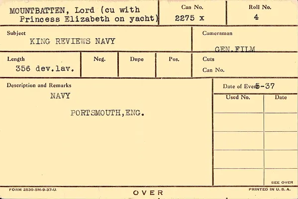 Personalities: Mountbatten, Lord – Myun Chang, Dr. John