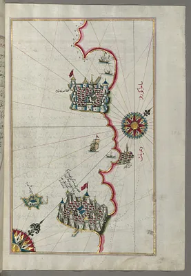 Map of the Coastline From Porec as Far as Novi Grad