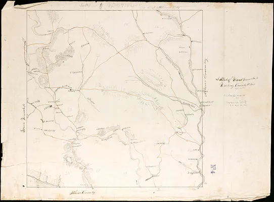 A plat of Ward township, Hocking County Ohio