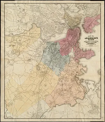 Map of Boston, for 1874