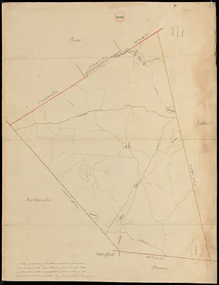 Plan of Oakham made by James Allen, dated November 1830