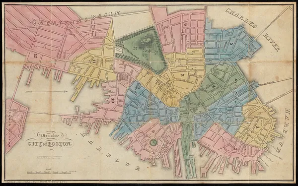 Plan of the city of Boston