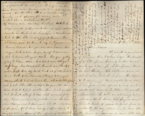 Marriett Smith Allen to Frona (Mrs. Walter) Spooner Oct. 5 1873 w/envelope
