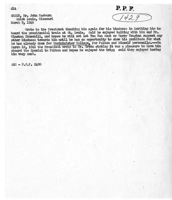 Cross Reference Memorandum