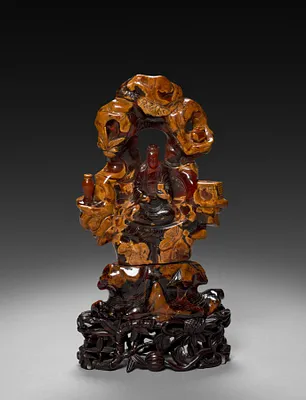 Bodhisattva Guanyin Seated in a Rock Grove
