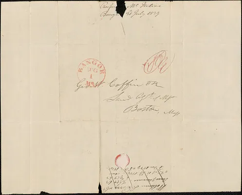 Rufus McIntire to George Coffin, 31 July 1839