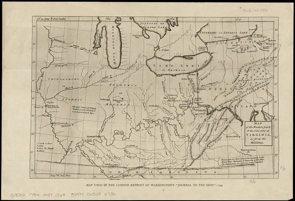 Map of the western parts of the colony of Virginia, as far as the Mississipi