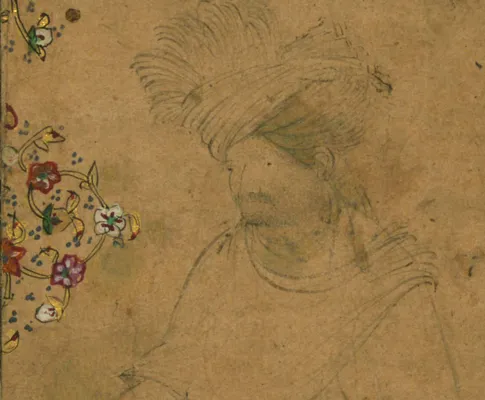 Single Leaf of a Seated Man