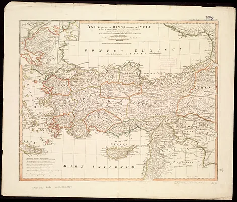Asiæ quæ vulgo minor dicitur et Syriæ tabula geographica