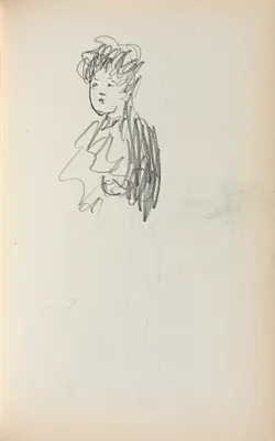 Italian Sketchbook: Woman, bust length (page 127)