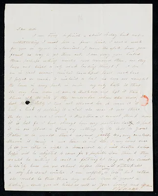 Letter to 'Bell', Dedham, from E. B. Noyes, n.d.