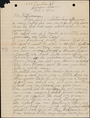 Letter from Louis Pelser to Frederick G. Katzmann