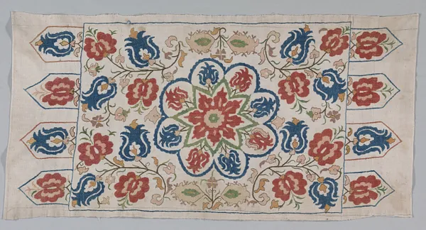 Embroidered cushion cover