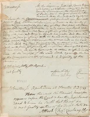 Indictment and Sentence
