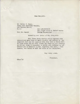 Letters Sent to Burton E. Emory, June 2, 1930