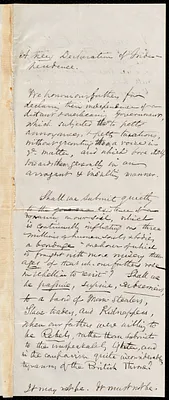 "A new declaration of independence," by Samuel May
