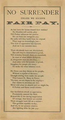 No surrender unless we receive fair pay