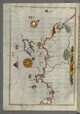 Map of the Western Italian Coast as Far as the City of Pisa