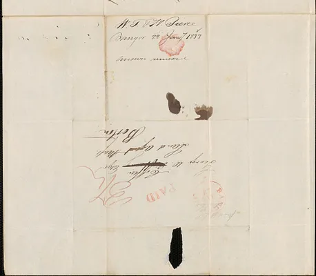 W.T. and H. Pierce to George Coffin, 22 January 1833