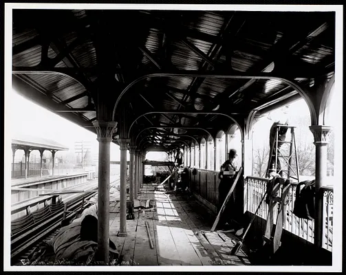 Egleston Square Station, east platform looking north