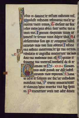 Historiated Initial ""C"" with a Jewish Priest