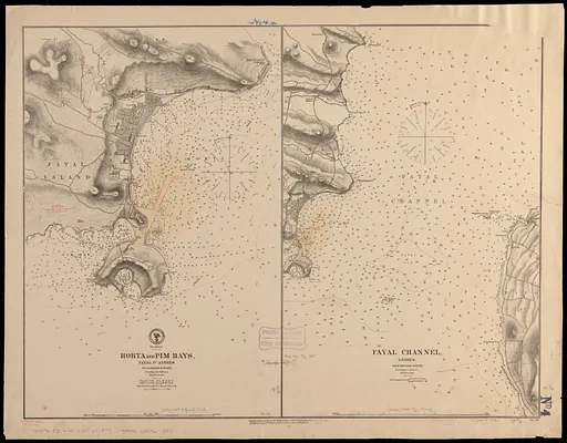 Horta and Pim Bays, Fayal Id. Azores ; Fayal Channel, Azores