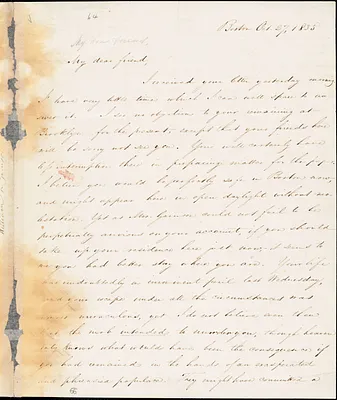 Letter from Samuel Edmund Sewall, Boston, [Massachusetts], to William Lloyd Garrison, 1835 Oct[ober] 27