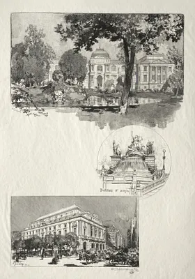 Rouen Illustré:  La Musée; Fontaine St. Marie; Le Théâtre des Arts