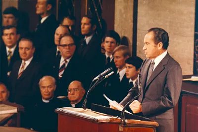 President Richard Nixon Making the State of the Union Address