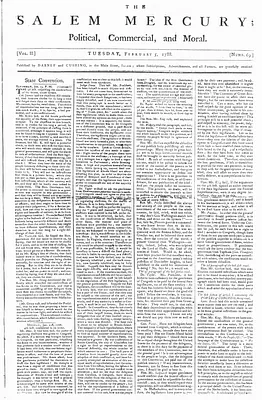 The Salem Mercury: Political, Commercial, and Moral