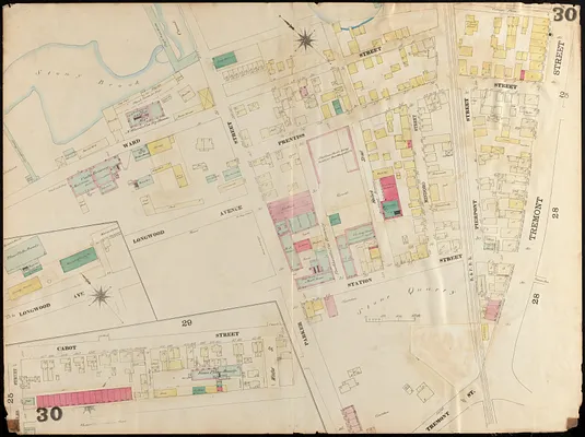 Insurance map of Charlestown : portions of Roxbury (now annexed to Boston) and Cambridge : 1868 : corrected Nov. 1871
