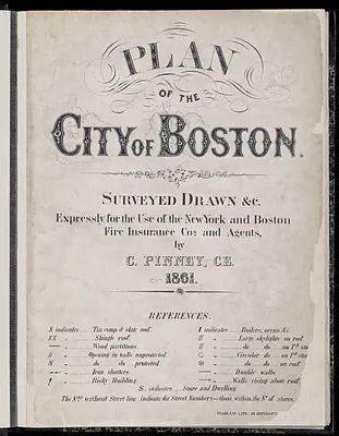 Plan of the city of Boston