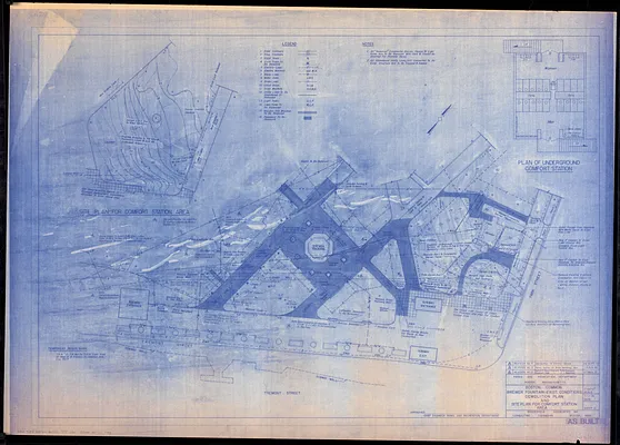 Boston Common Brewer Fountain - exist. conditions, demolition plan and site plan for comfort station area