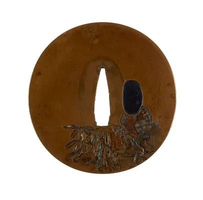 Tsuba with Shôki the Demon Queller