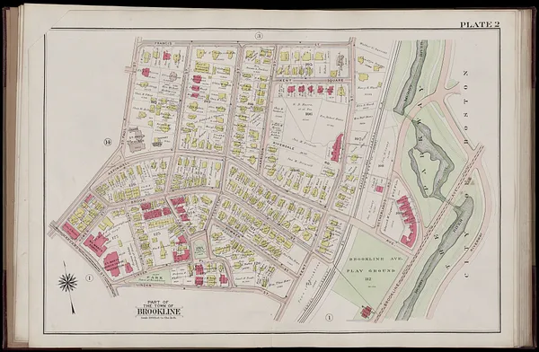 Atlas of the town of Brookline, Norfolk County, Massachusetts