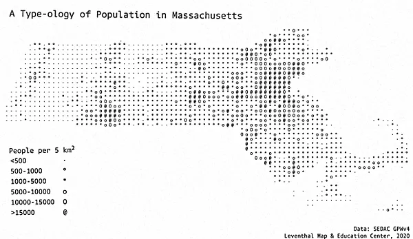 A type-ology of population in Massachusetts