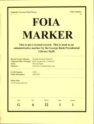 1974 Correspondence B