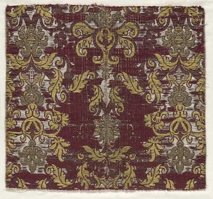 Brocatille Textile Fragment