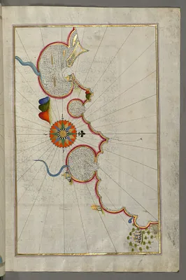 Map of an Unmarked Part of the Egyptian Coastline