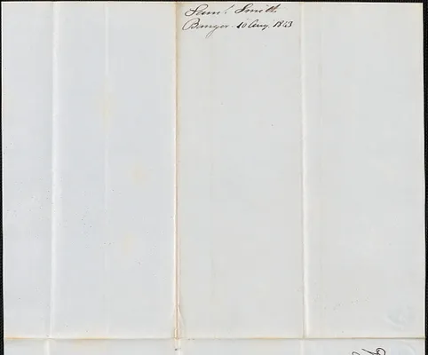 Samuel Smith to George Coffin, 10 August 1843