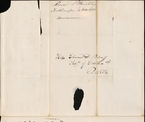 Samuel L. Hinckley to Edward Bangs, 21 October 1833