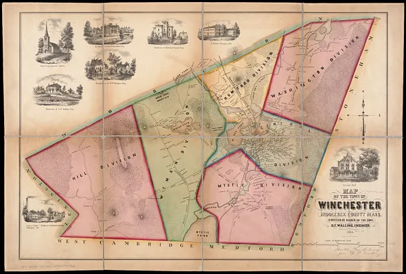 Map of the town of Winchester, Middlesex County, Mass