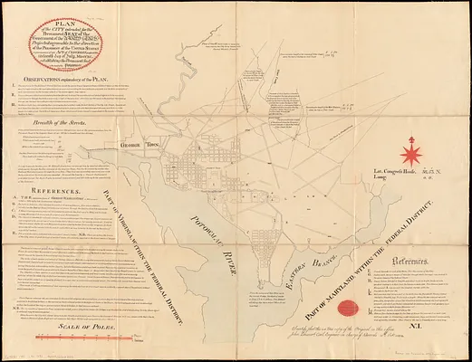 Plan of the city intended for the permanent seat of the government of the United States