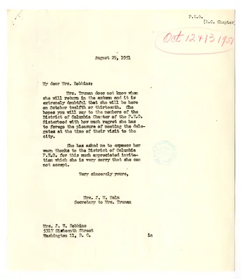 Correspondence Between Miss Essie Robbins and Edith Helm