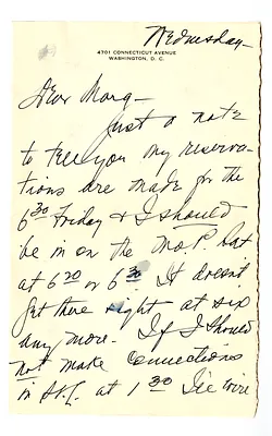 Letter from Bess W. Truman to Margaret Truman